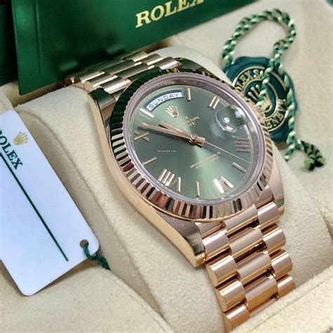 rolex day date rose gold occasion|rolex rose gold 40mm president.